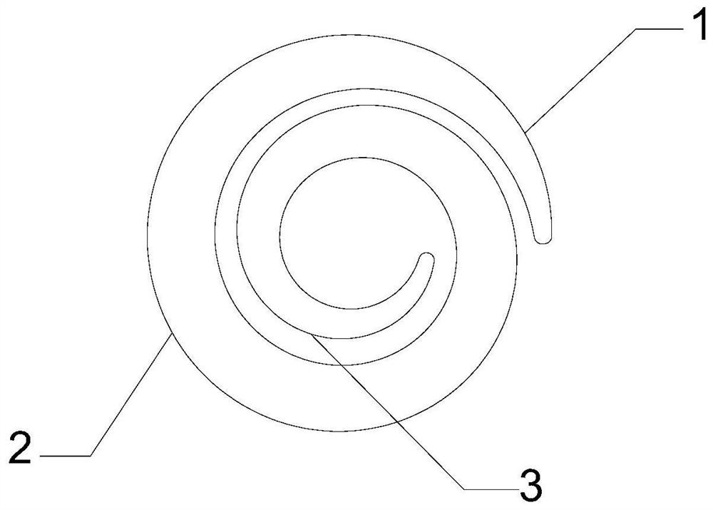 Self-coiling plastic and preparation process thereof