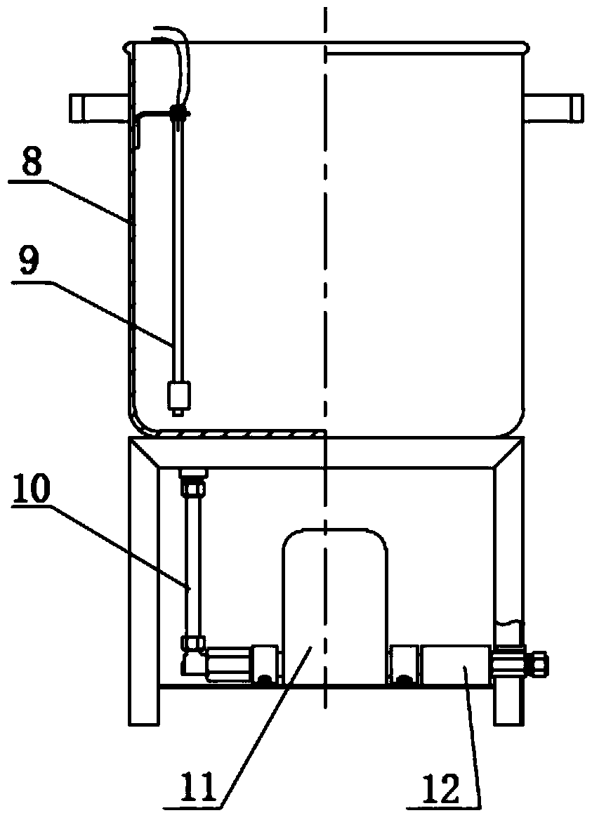 An automatic water pipe type sedimentation meter measuring device