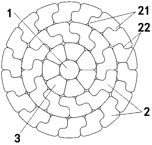 Production process of long-stator cable for magnetic levitation rail transient