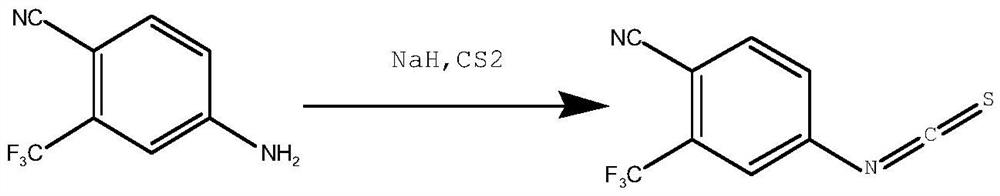 Synthesis method of 4-isothiocyanato-2-(trifluoromethyl)benzonitrile