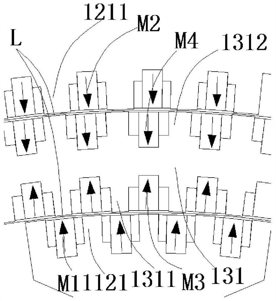 Motor and equipment comprising same