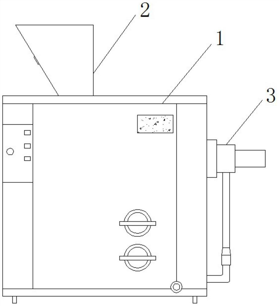 Feeding device for combustion engine for industrial production