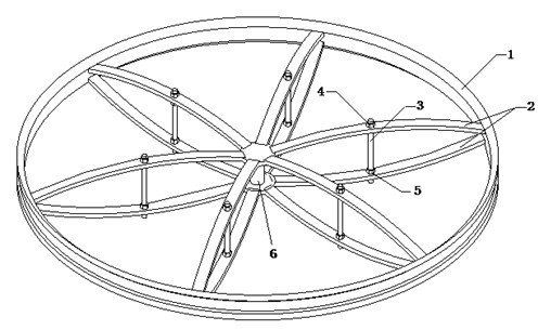Adjustable carbon fiber wheel rim combined structure