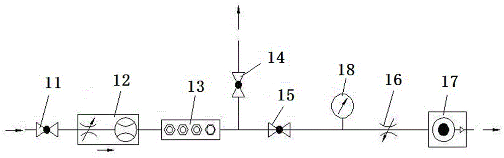 Verifying device for gas drainage comprehensive parameter tester