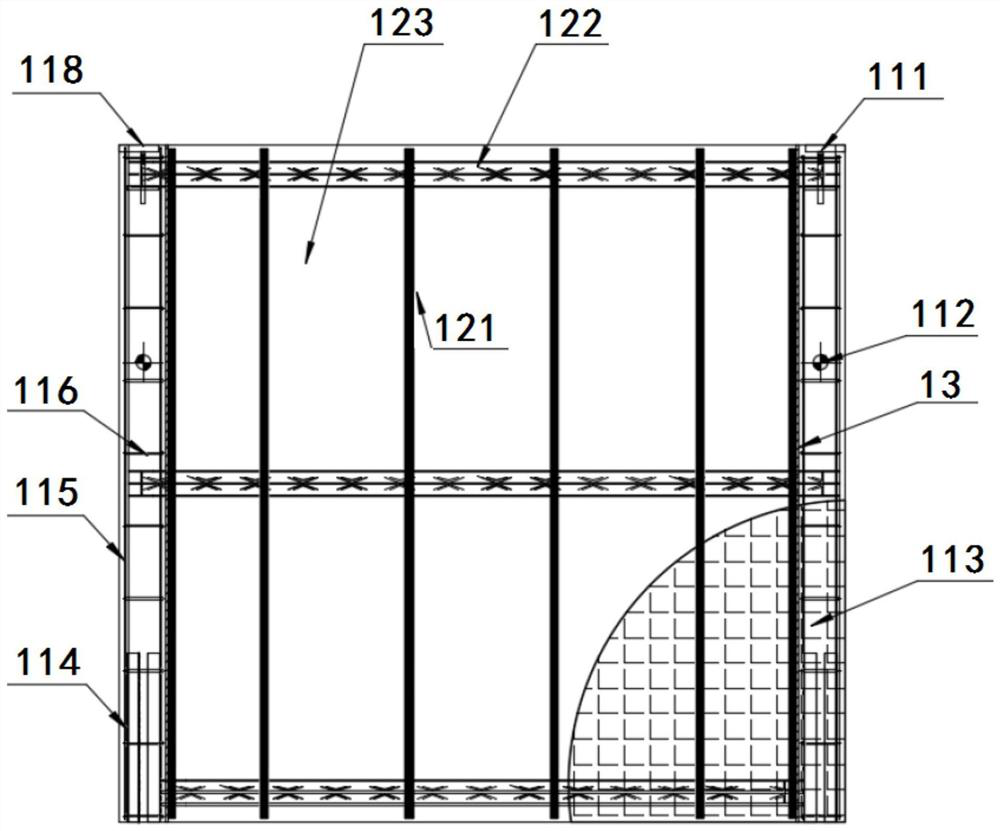 A kind of prefabricated quick-assembled fence structure and construction method