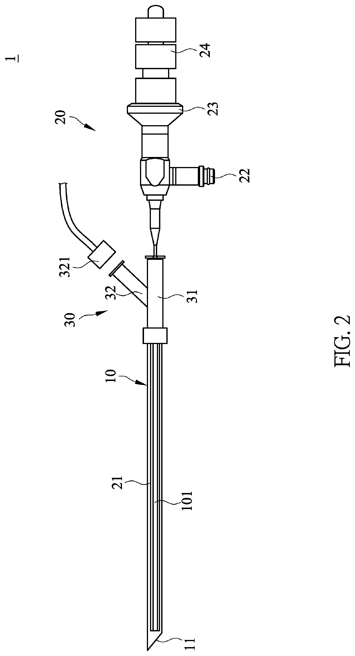 Endoscope Combined with Injection Needle