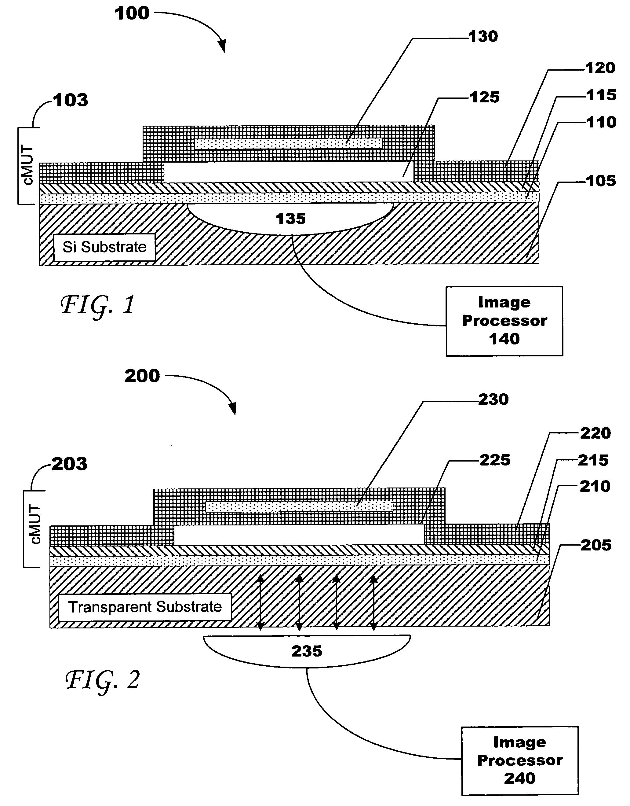 cMUT devices and fabrication methods