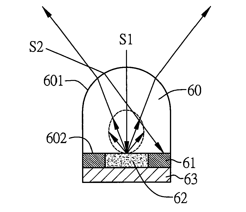 Lens unit and projection screen made of the same