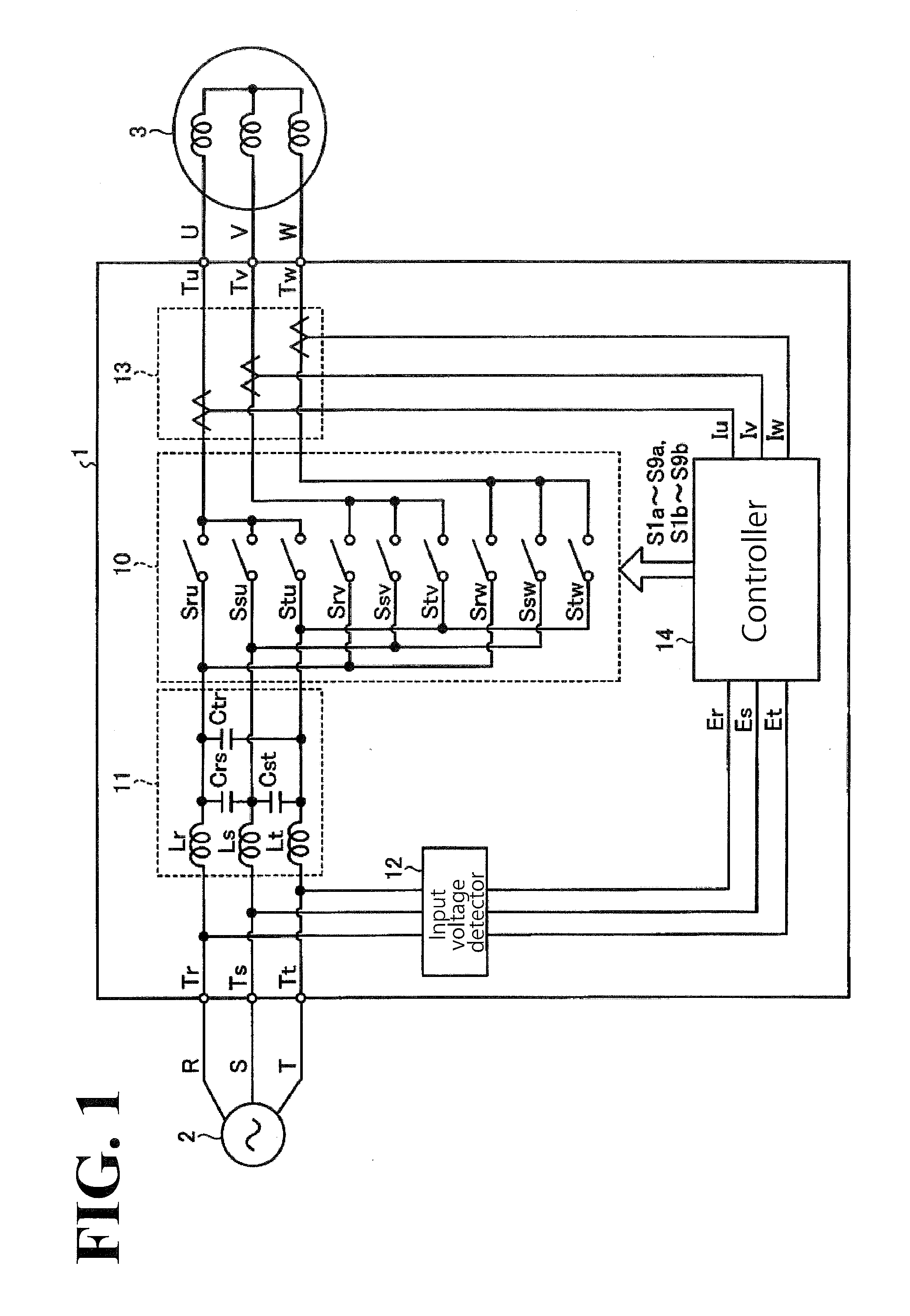 Matrix converter and method for compensating for output voltage error