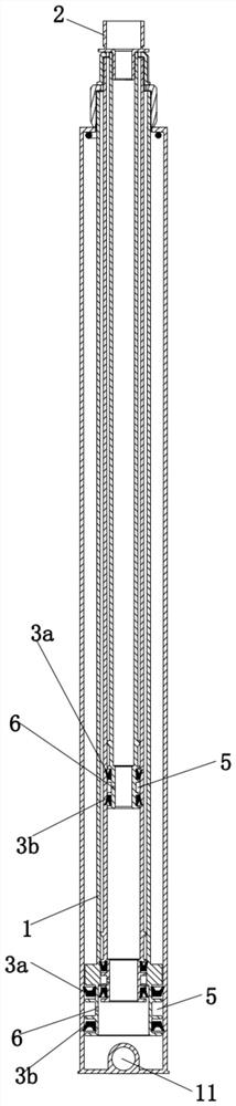 Lifting column for sand irrigation