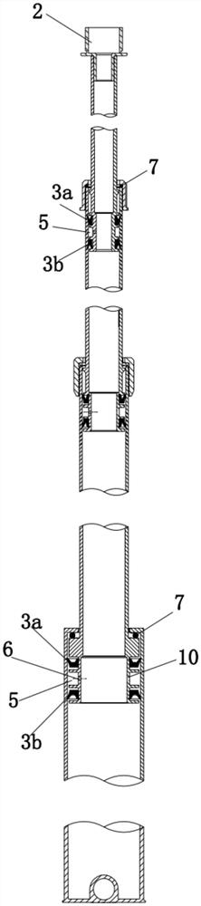 Lifting column for sand irrigation