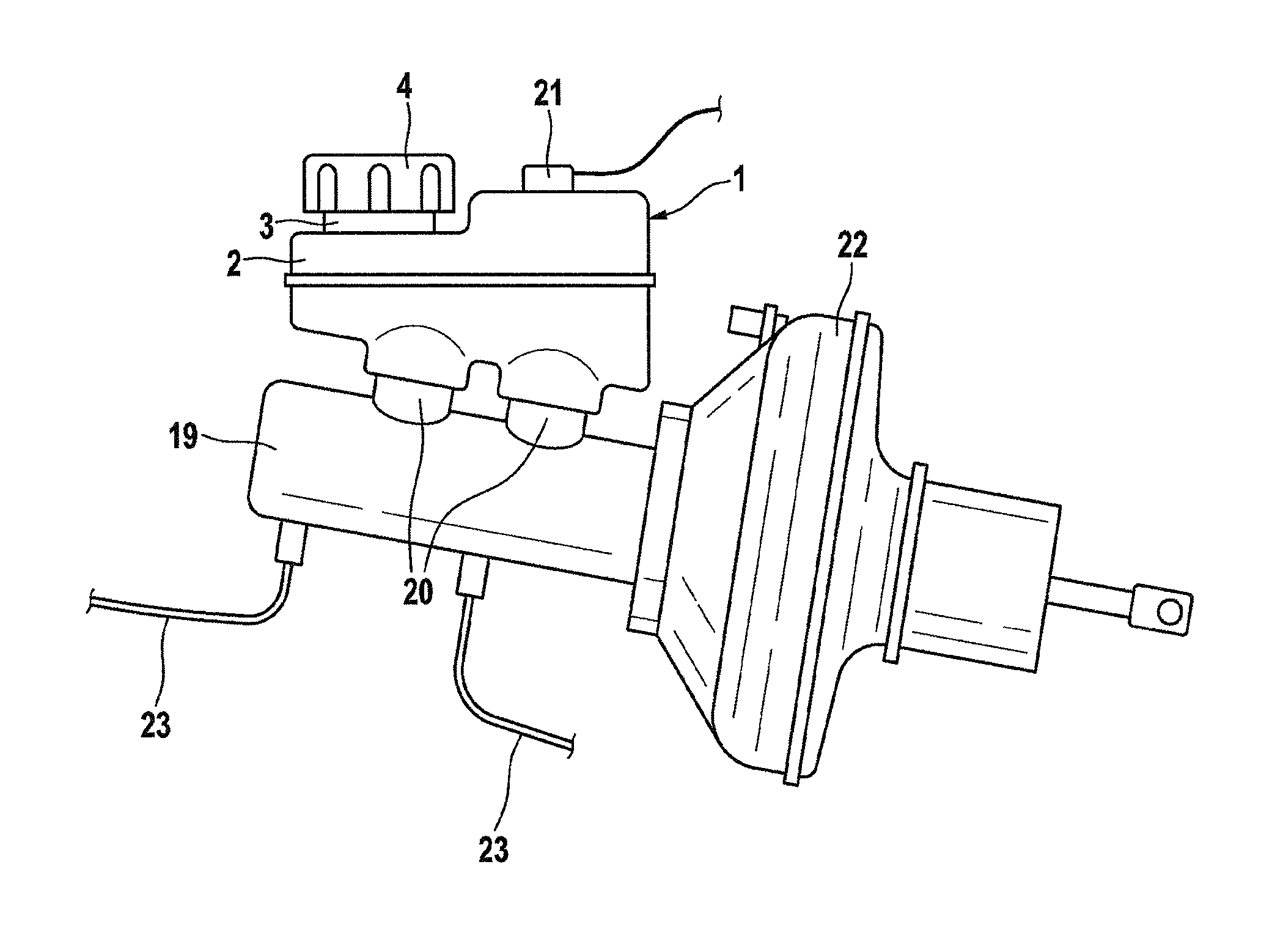 Pressure medium container for a hydraulic motor vehicle brake system