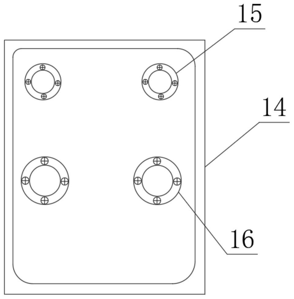 Modular assembly type air source air conditioner indoor unit mounting structure