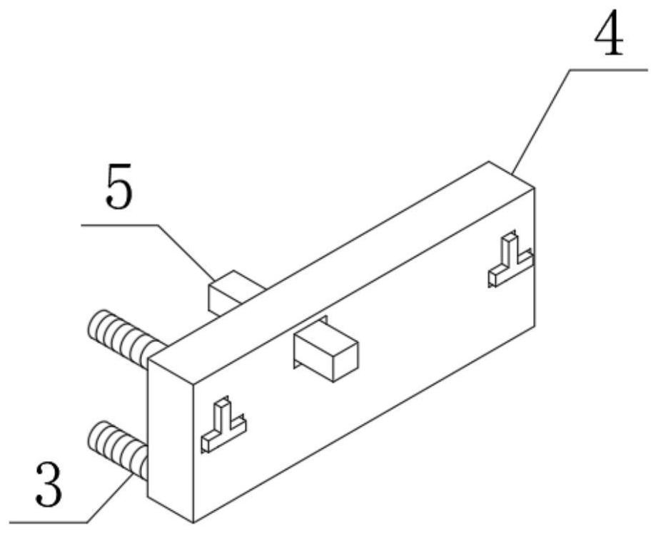 Modular assembly type air source air conditioner indoor unit mounting structure