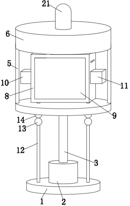 Green construction dust and noise real-time monitoring device