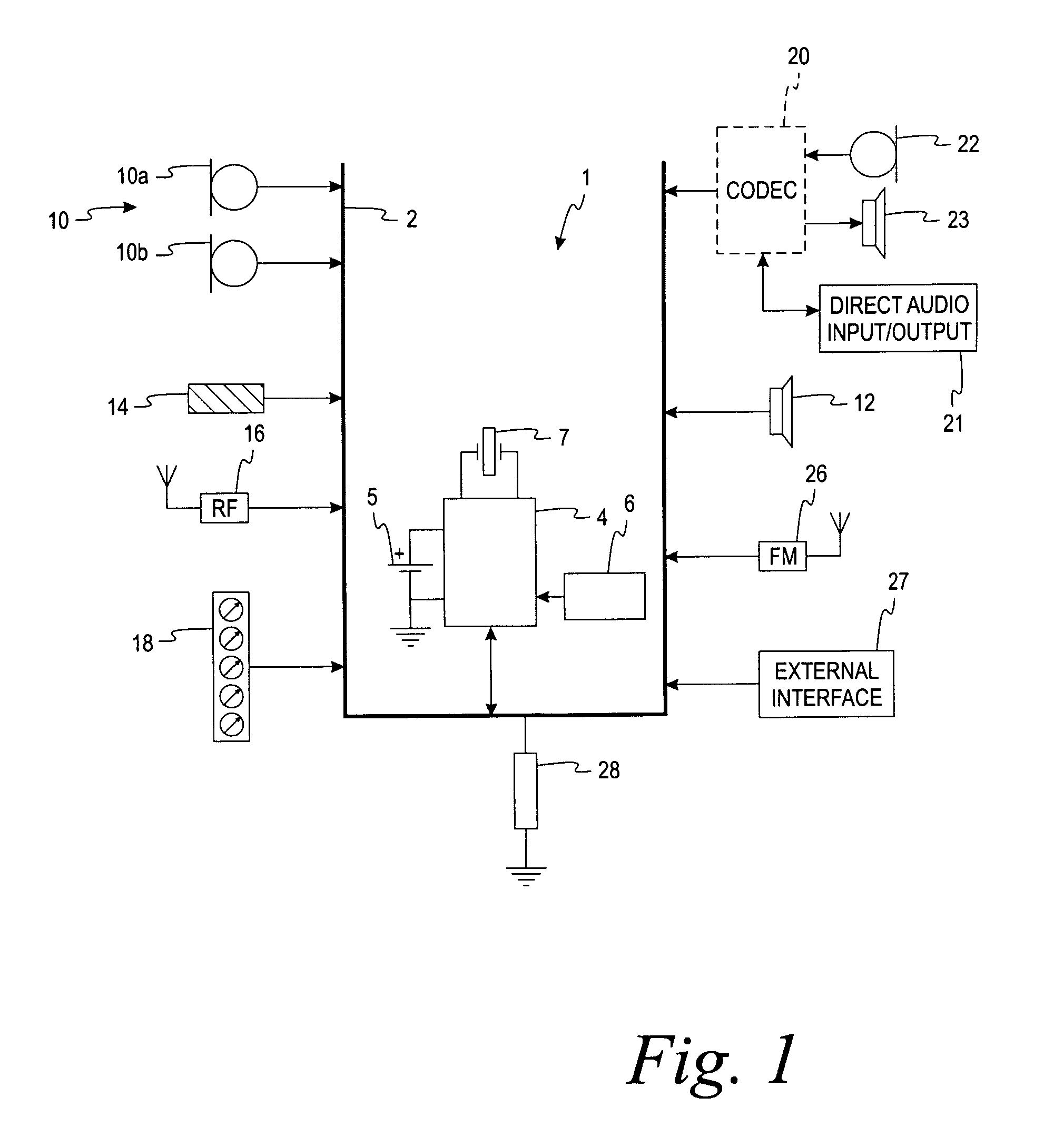 Digital system bus for use in low power instruments such as hearing aids and listening devices