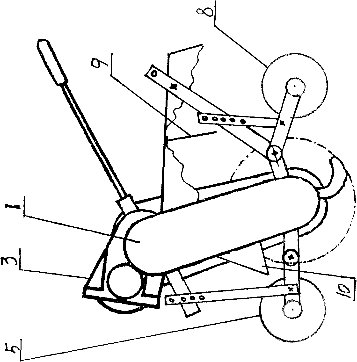Reversal stubble burying rotary cultivator