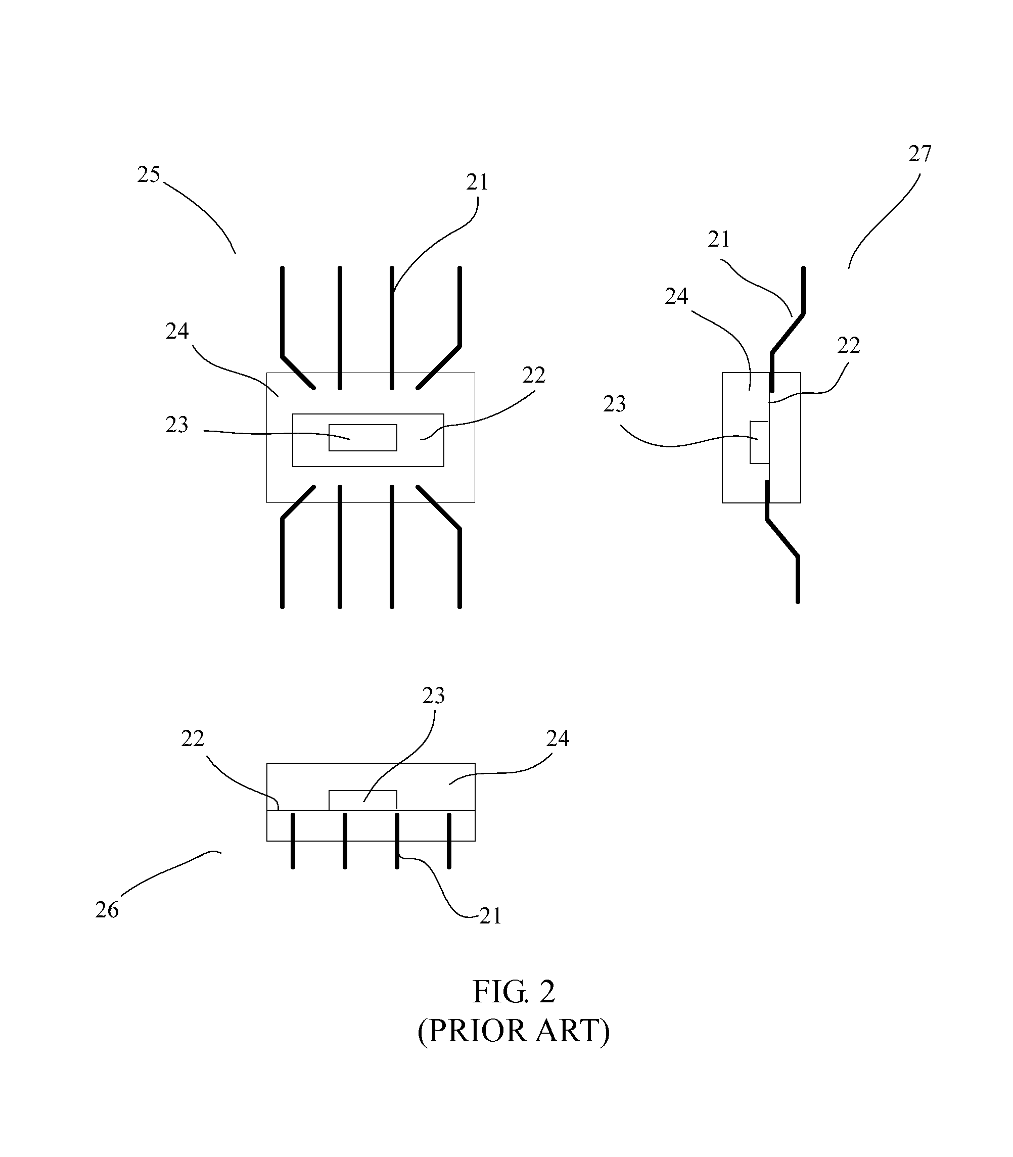 Optical package with double formed leadframe