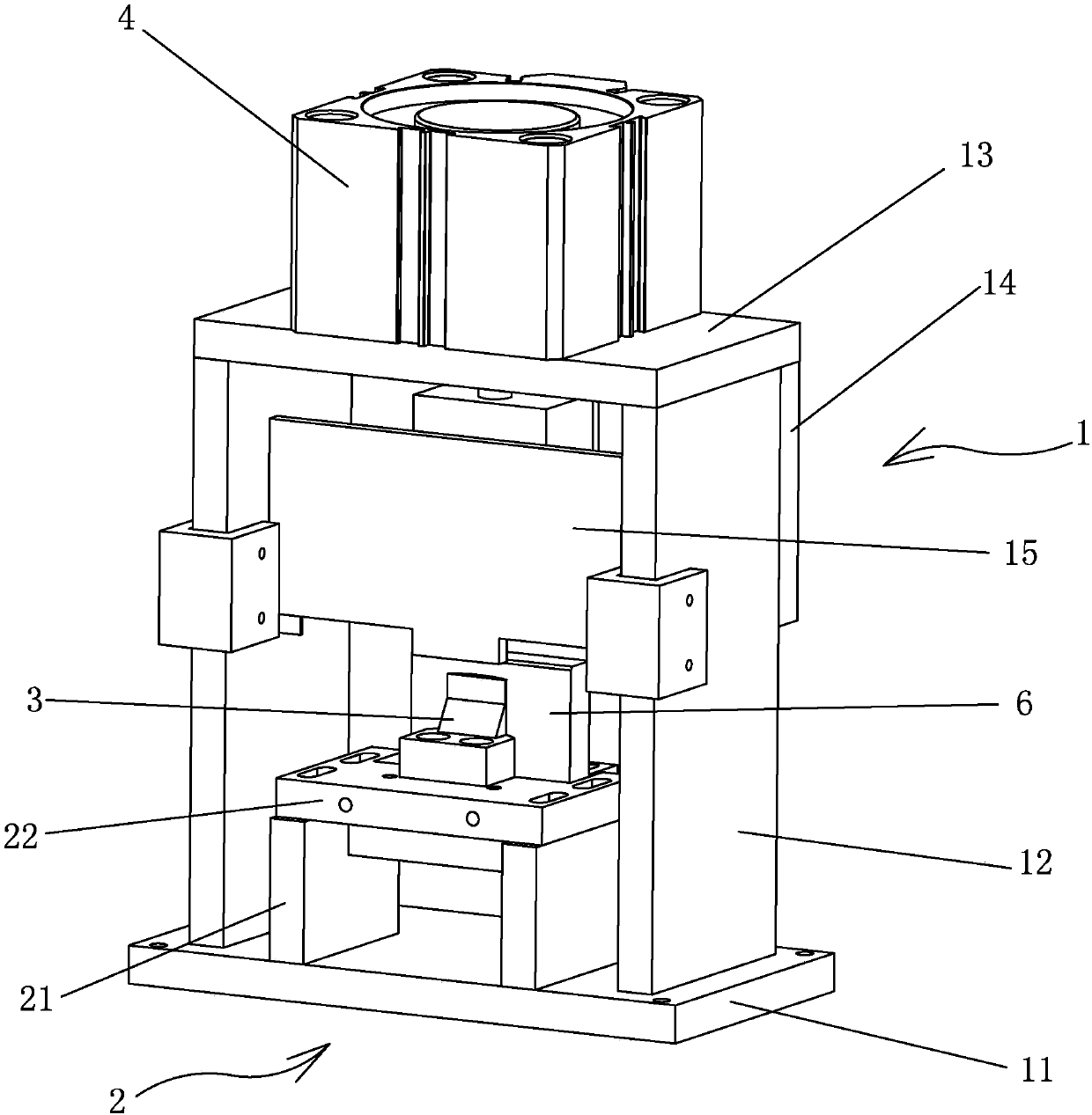 Cutting apparatus for tab of battery core