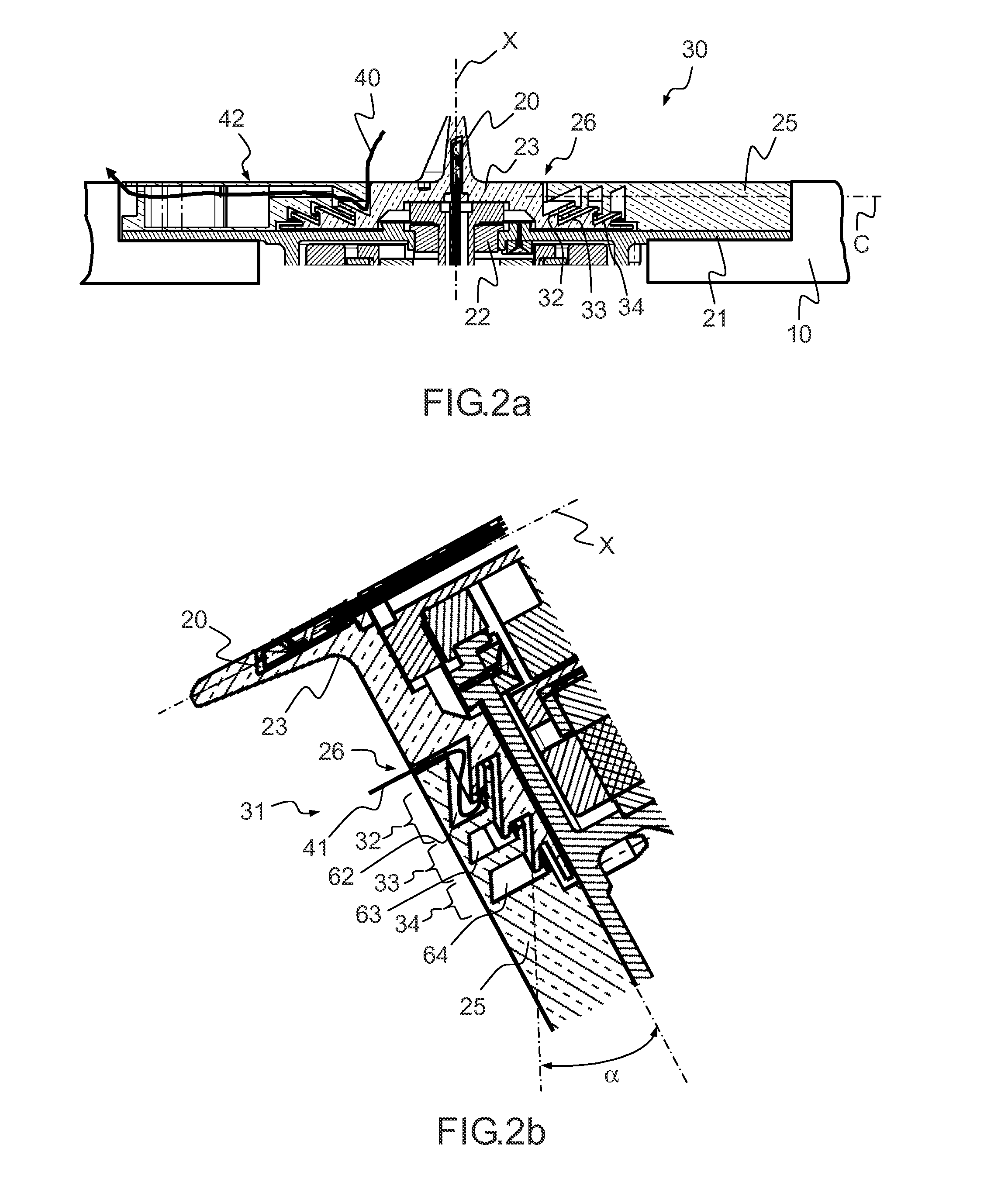 Aerodynamic measurement probe with evacuation of penetrated liquid by gravity
