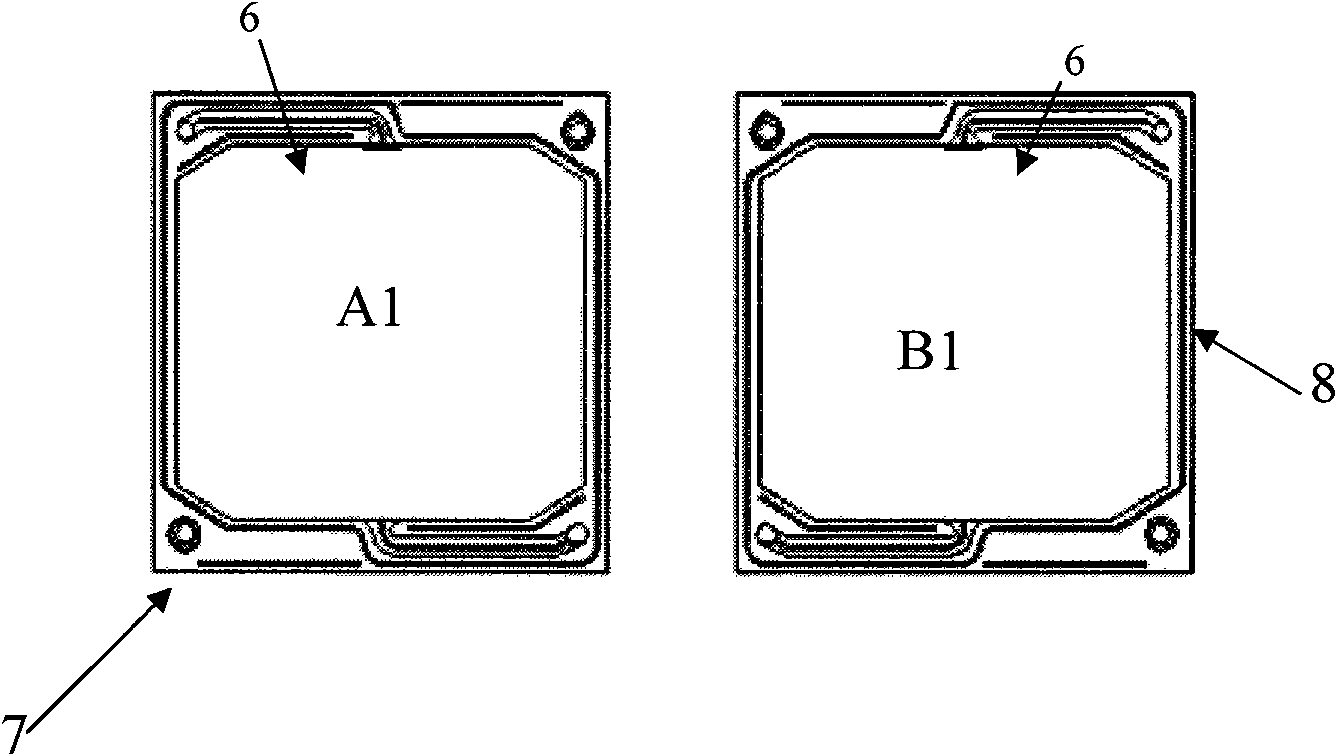 Electrode frame structure for redox flow cell