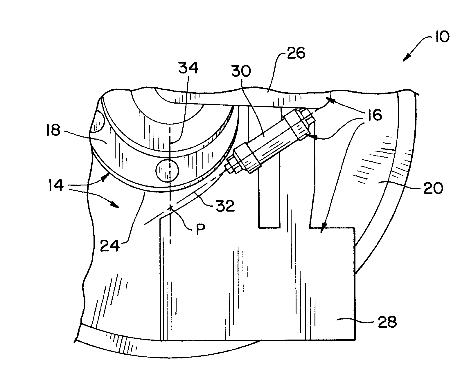 Opener disk blade scraper hinge geometry to maintain contact with deflected disk blade