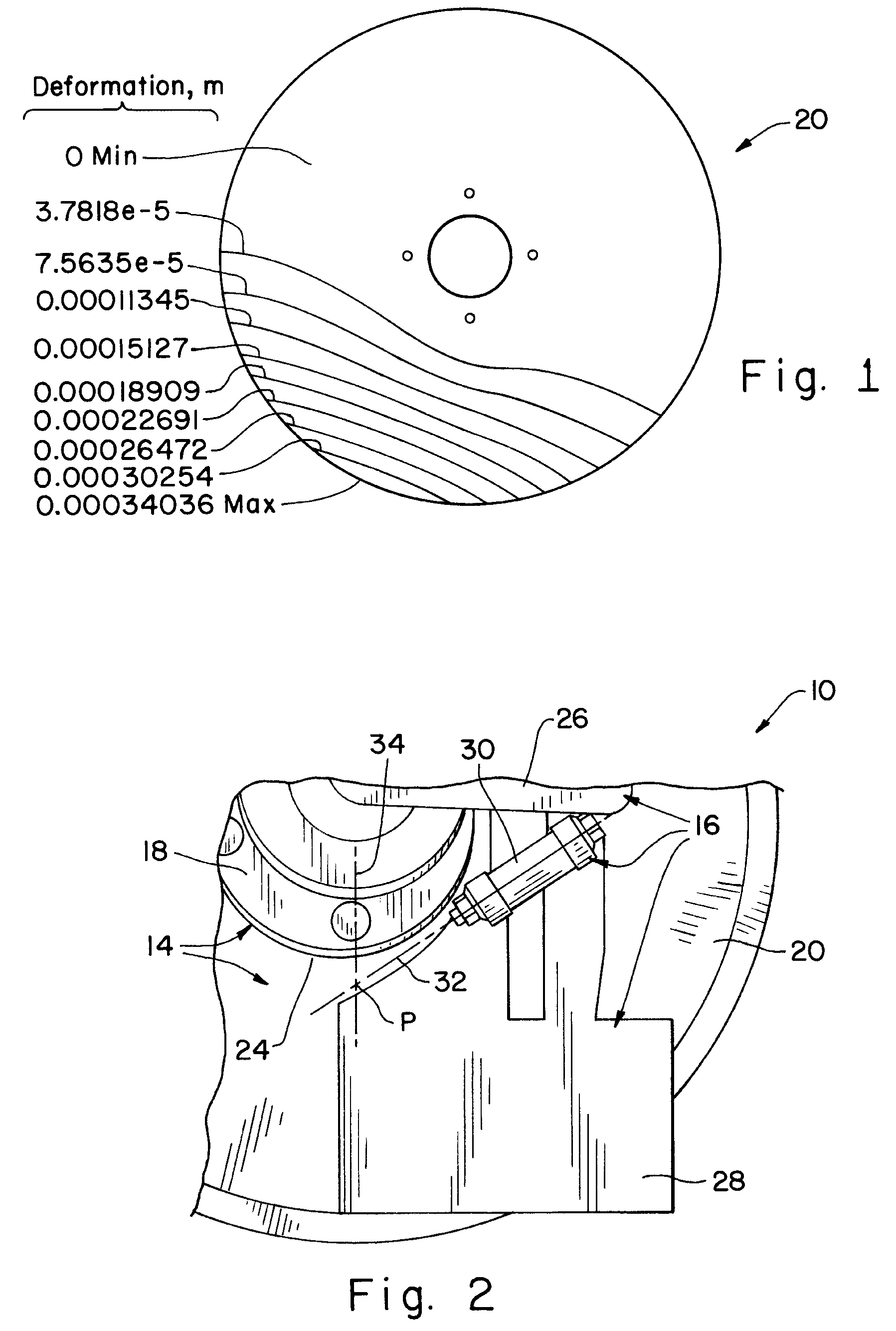 Opener disk blade scraper hinge geometry to maintain contact with deflected disk blade