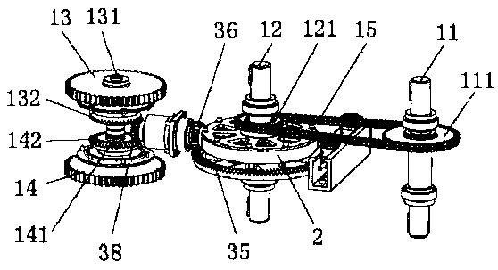 Power-synthesis transmission device