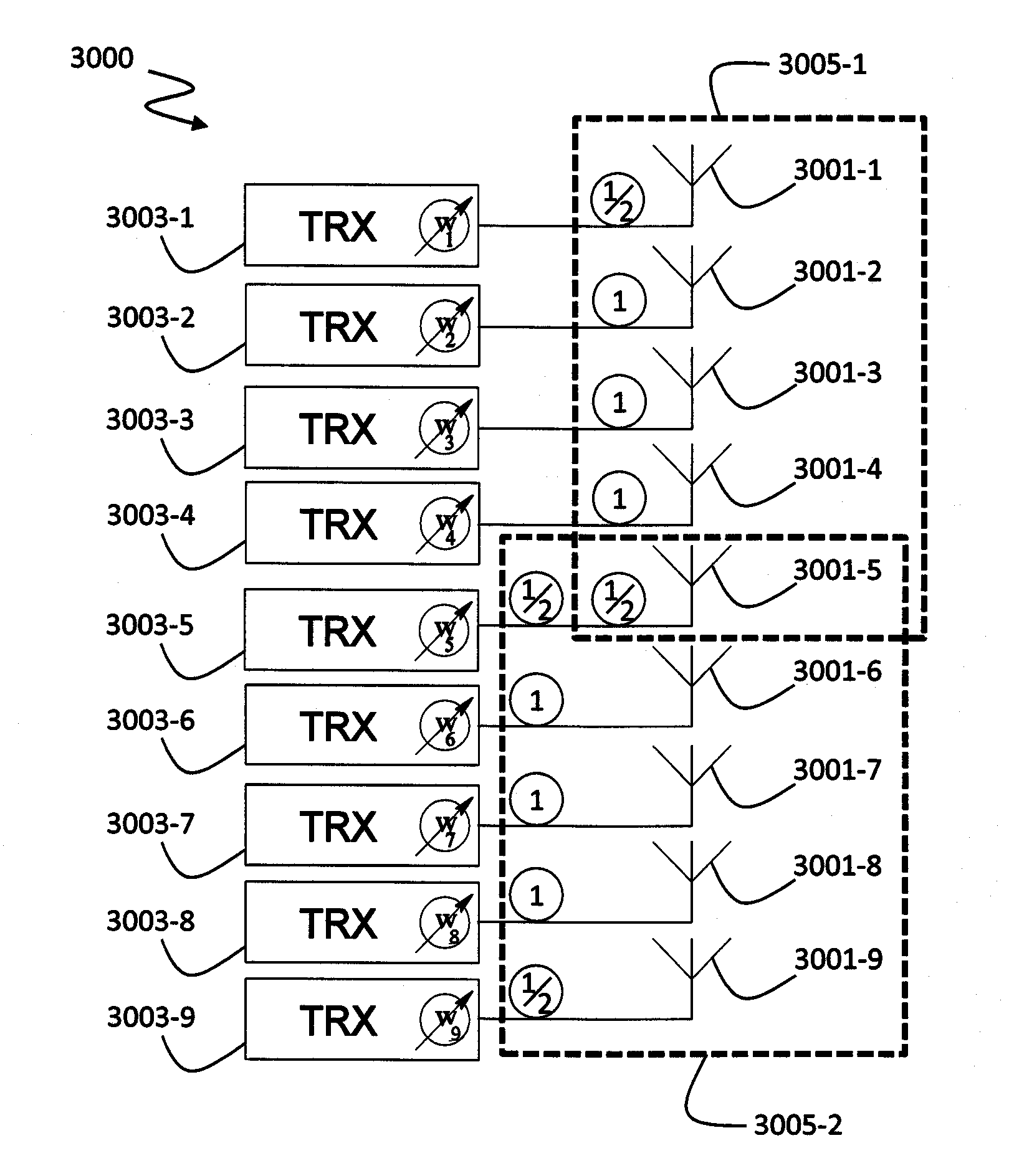 Antenna array and method for operating antenna array