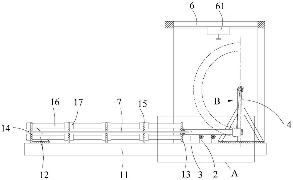 Impact test device for rod-shaped anchoring assembly