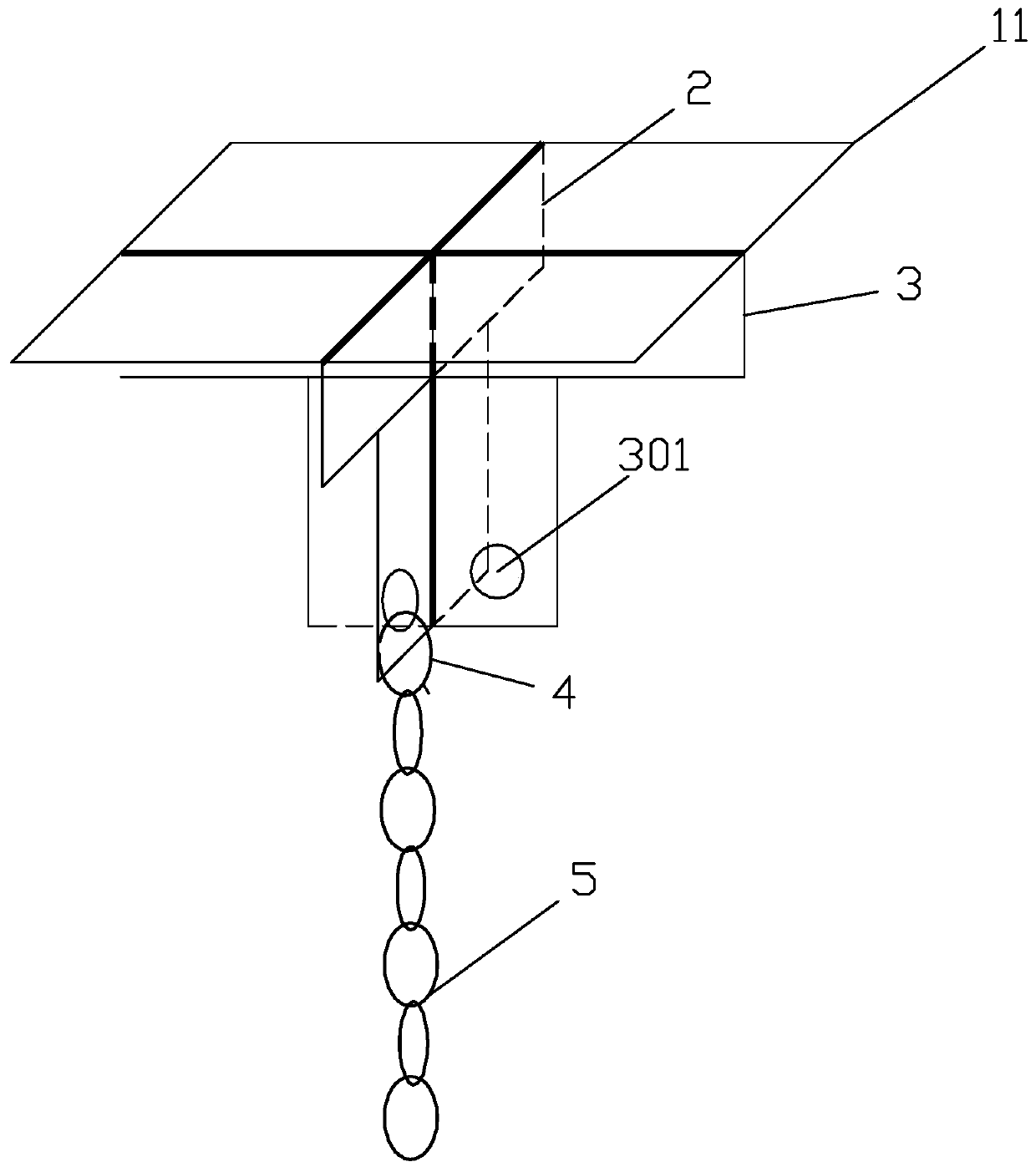 Floor common formwork removing pre-buried part assembly and manufacturing and mounting construction methods thereof