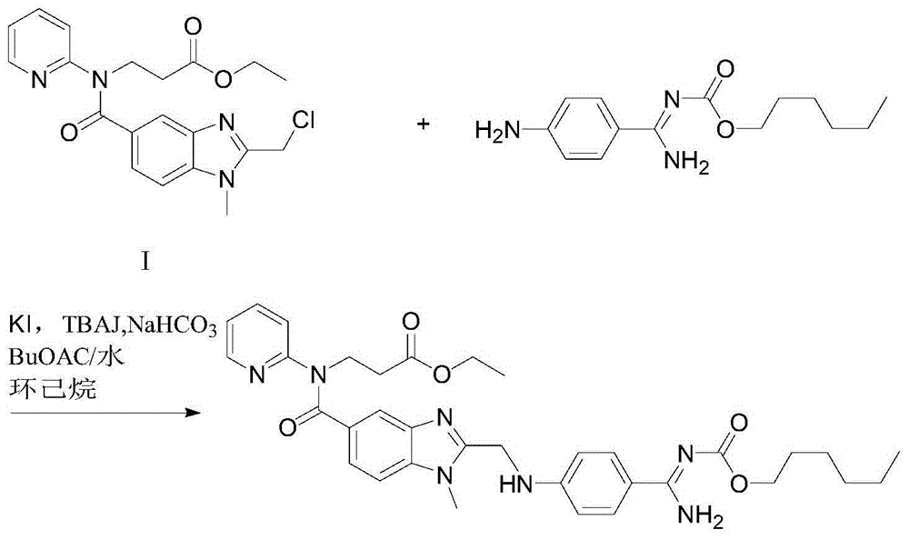 Preparation method of dabigatran etexilate intermediate