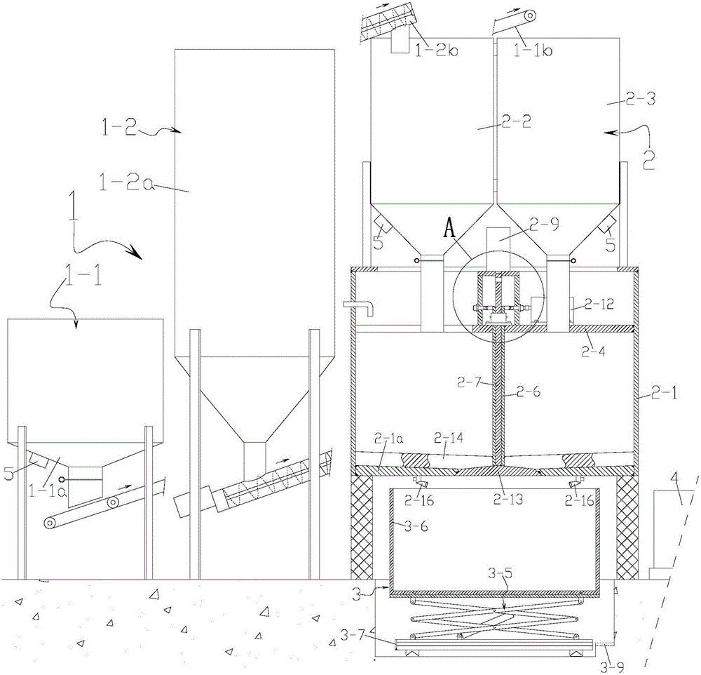 Process and equipment for producing ceramsite aerated building blocks