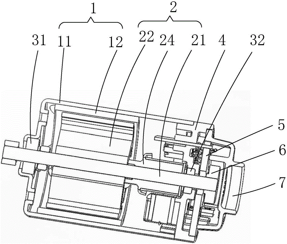 DC motor and electric tail gate driver