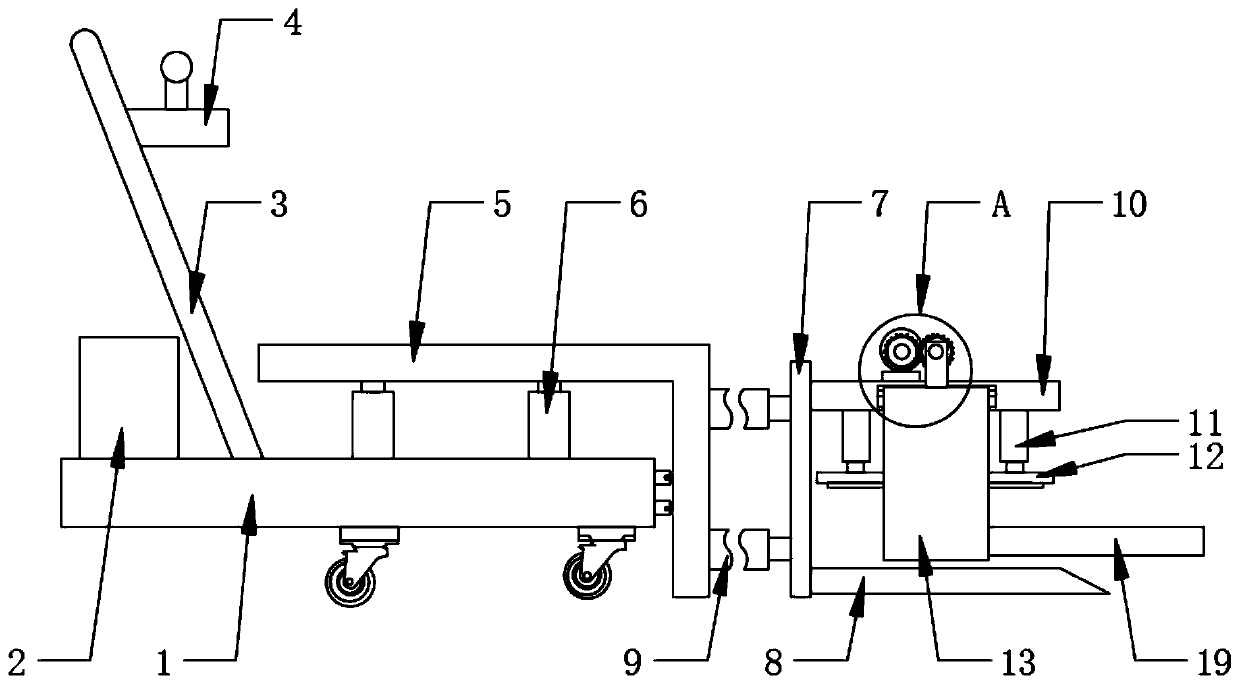 Track plate lifting and translating device
