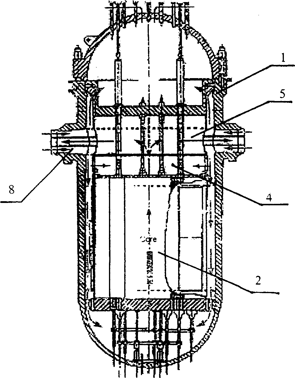 Supercritical water nuclear reactor utilizing sleeve fuel assembly
