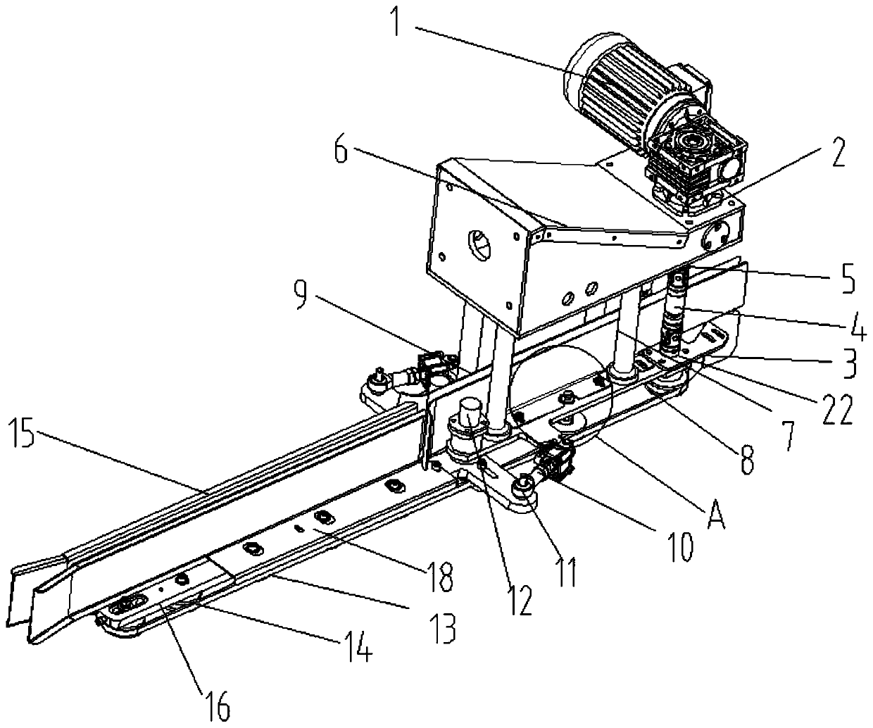 Bag clamping and shaping device of packing machine