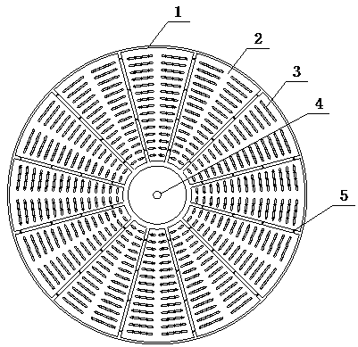 Cement grinding mill discharging grid plate