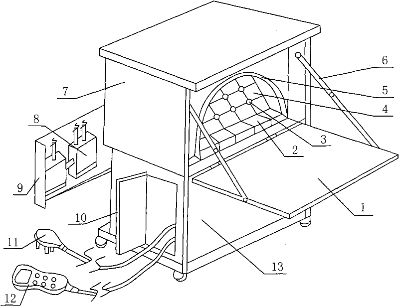 Obstacle clearing and back discharging healthy cell regenerator