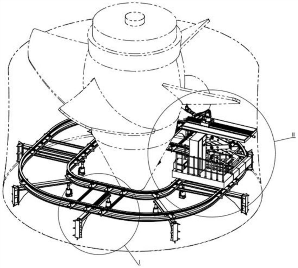 On-site robot in-situ measurement-milling and repairing integrated process method and system