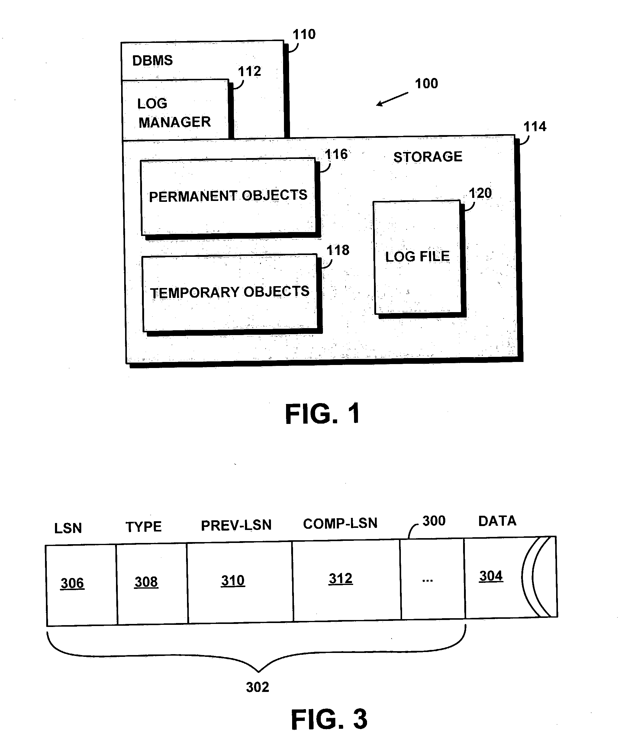 System and method for optimizing log usage for temporary objects