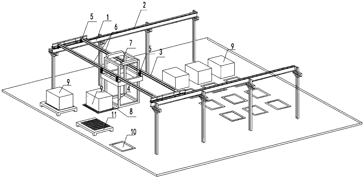 An intelligent row-hanging storage system