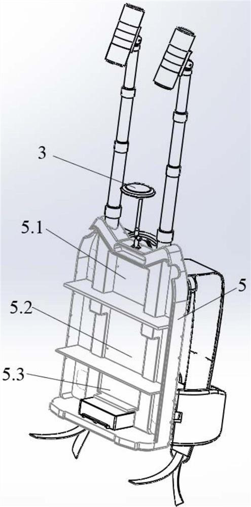 Backpack magnetic gradient measurement system