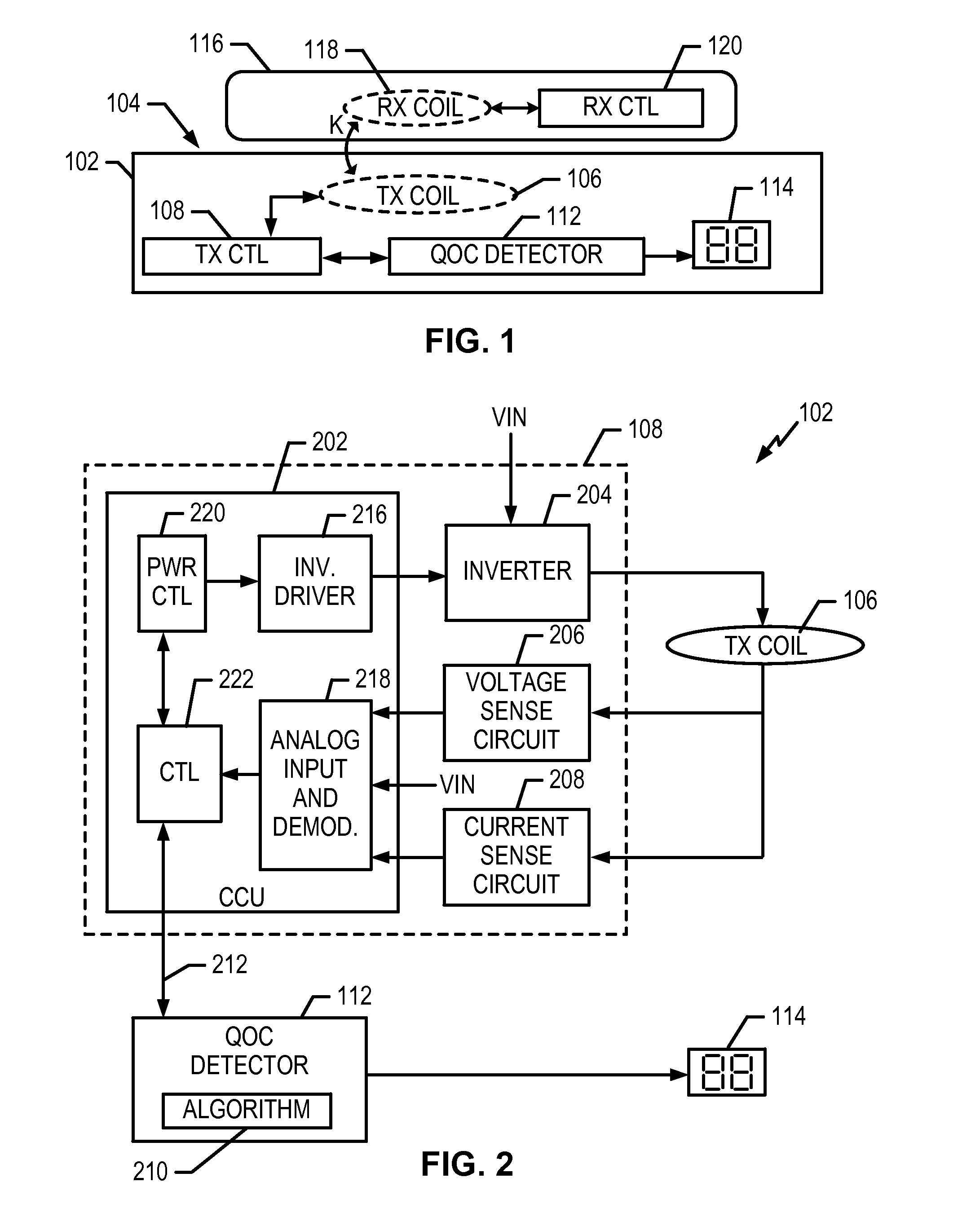 Quality of Charge Detector for Use in Inductive Charging Systems