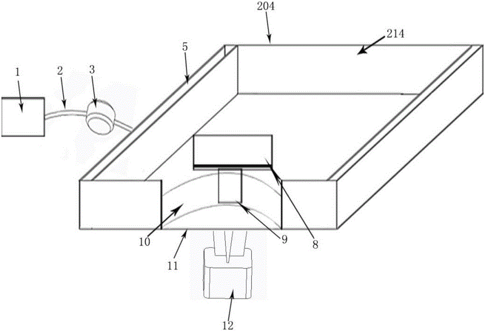 Light-curing-continuously-improving oxygen-permeation forming device