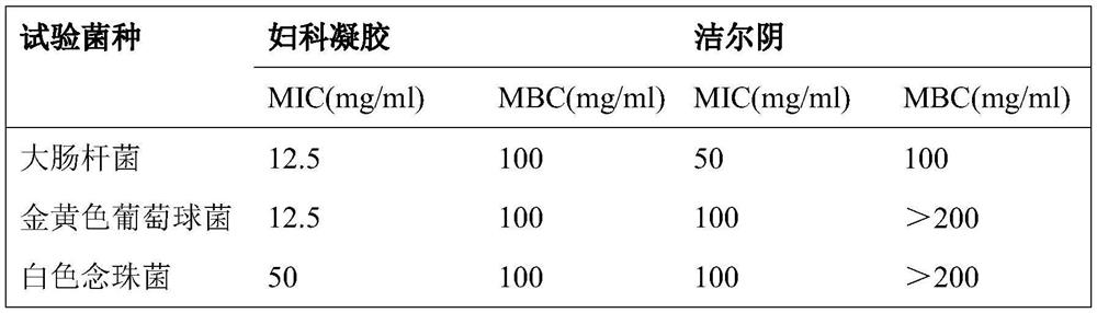 Vaginal mucosa antibacterial gel and preparation method thereof