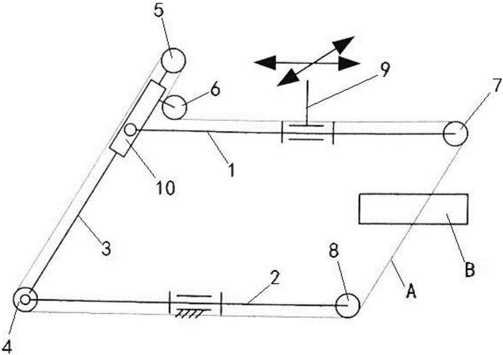 Linear cutting slope oscillating bar wire arraying mechanism and linear cutting machine tool