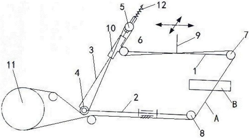 Linear cutting slope oscillating bar wire arraying mechanism and linear cutting machine tool