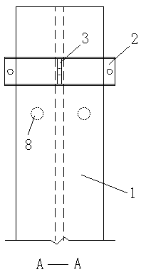 Replacement method of coke oven column upper part cross-brace