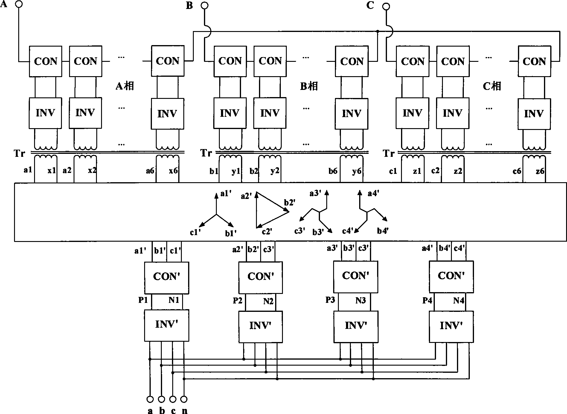 High-frequency distribution transformer